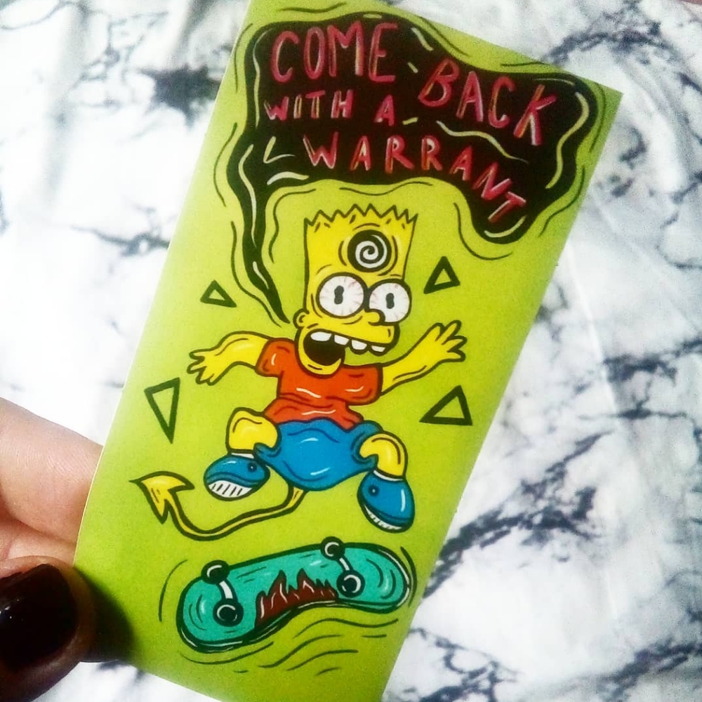 Custom Bart Simpson The Simpson's Stickers